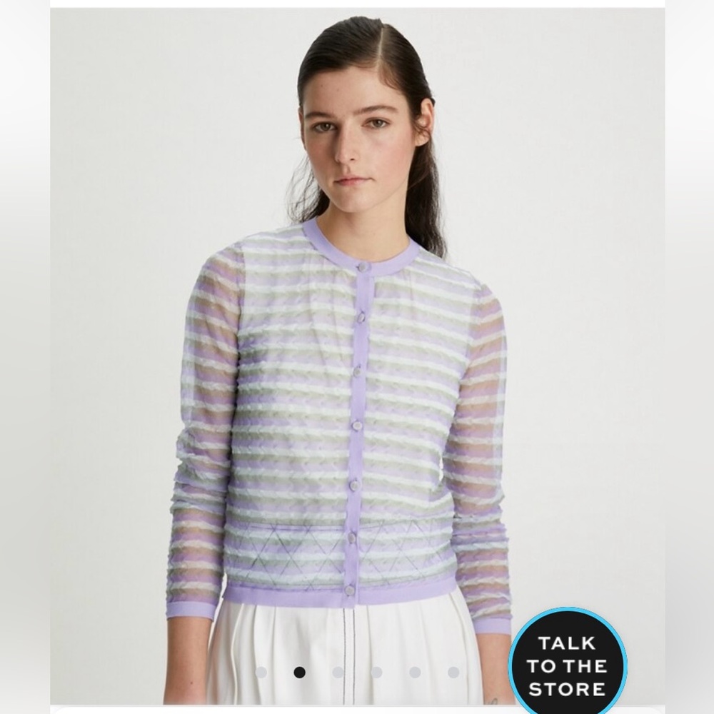 Tory Burch Shimmer Cardigan